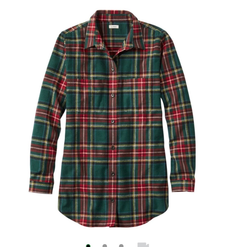 L.L Bean Scotch Plaid Flannel